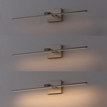 Santino 28" Modern Minimalist Swivel Integrated Dimmable LED Rechargeable Picture Light with Touch Sensor